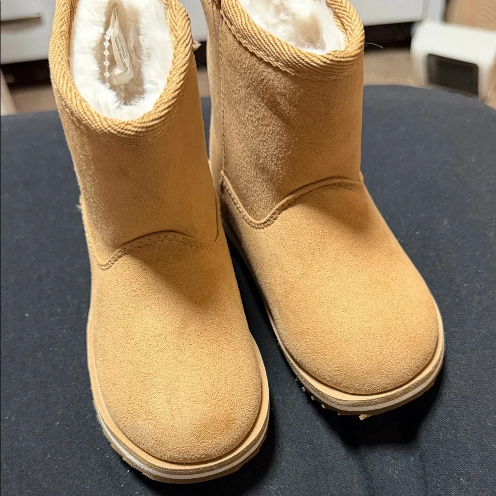 Cozy Tan Kids Boots